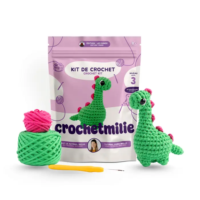 Kit de crochet - Bro le Dino