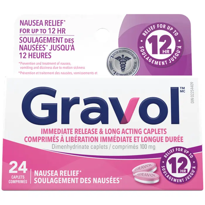 Gravol Immediate Release & Long Acting Caplets