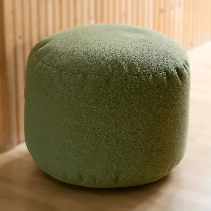 Pouf repose-pieds rond