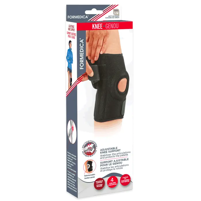 SUPPORT AJUSTABLE POUR LE GENOU