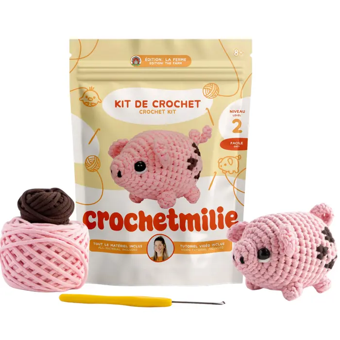 Kit de crochet - Le p'tit cochon