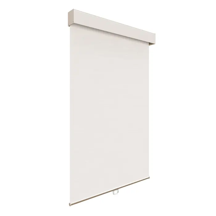Toile transluicide beige effet lin avec cassette carrée