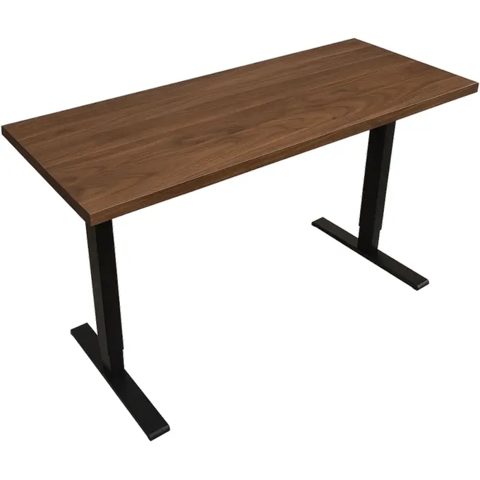 Bureau de travail assis-debout en bois
