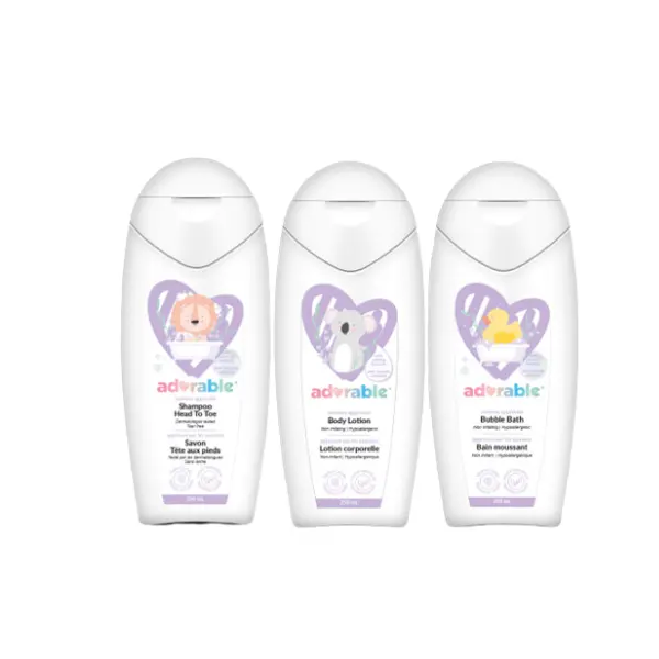 Gamme de soins corporels Adorable