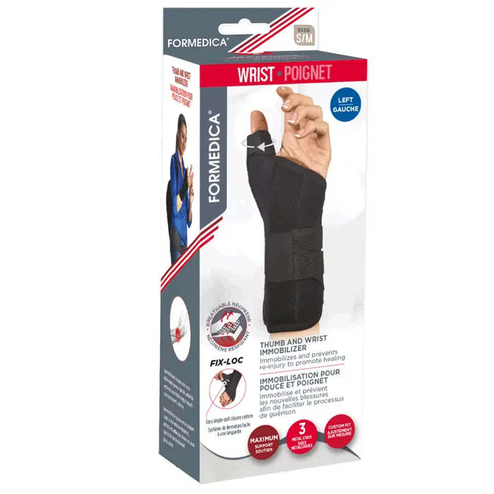 IMMOBILISATION POUR POIGNET ET POUCE