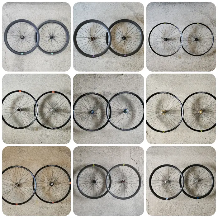 Roue de vélo montées à la main sur mesure