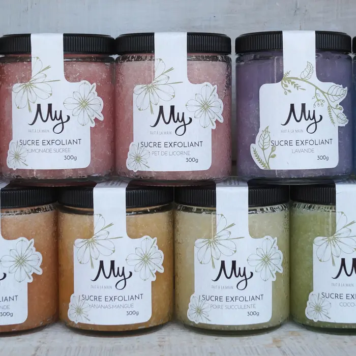 Sucre exfoliant pour le corps