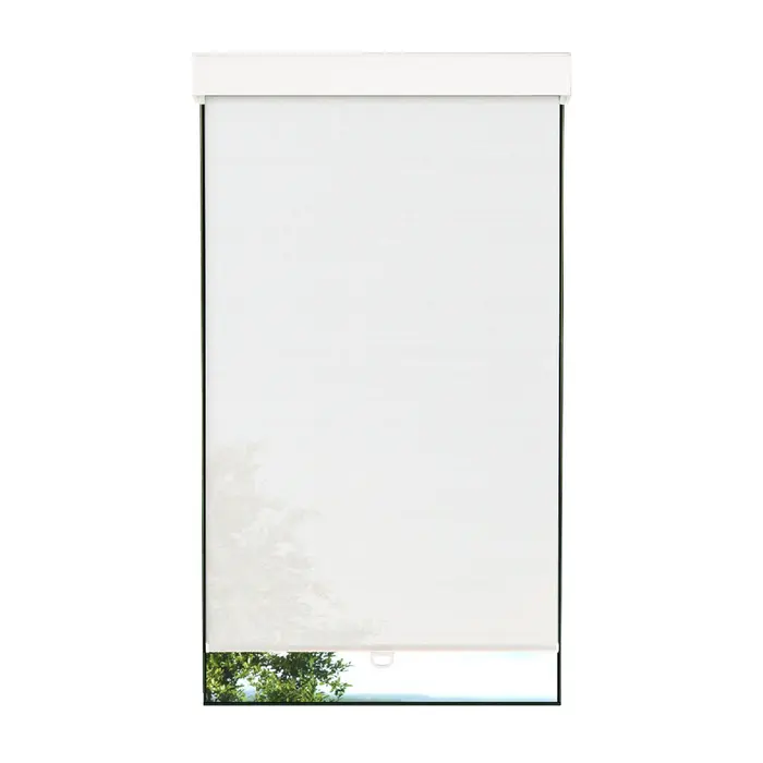 Toile solaire blanche avec cassette carrée