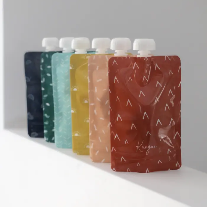 Pochettes à compote réutilisables BOHO