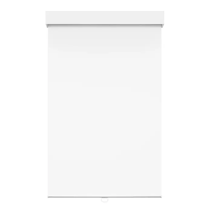 Toile opaque blanche avec cassette carrée